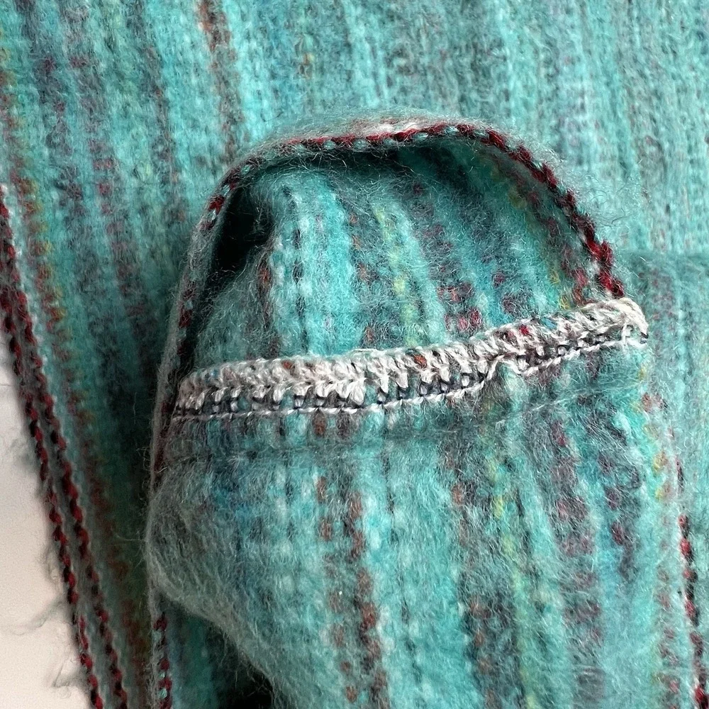 Alpaca Infinity Scarf Green Blue Yellow Pink Red 14 x 64